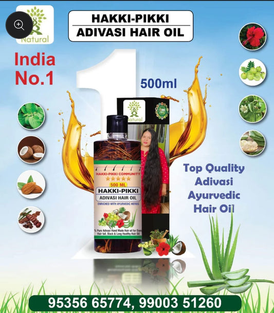 Natural Ayurvedic Adivsi Herbal Hair oil 500ml